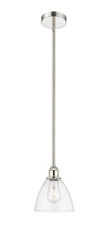 Edison One Light Mini Pendant in Polished Nickel (405|616-1S-PN-GBD-752)