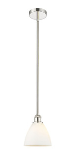 Edison One Light Mini Pendant in Polished Nickel (405|616-1S-PN-GBD-751)