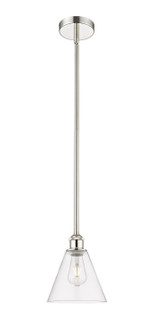 Edison One Light Mini Pendant in Polished Nickel (405|616-1S-PN-GBC-82)