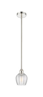 Edison One Light Mini Pendant in Polished Nickel (405|616-1S-PN-G462-6)