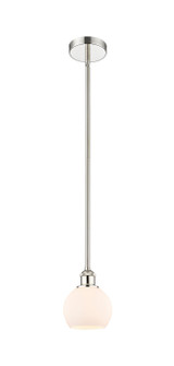 Edison One Light Mini Pendant in Polished Nickel (405|616-1S-PN-G121-6)