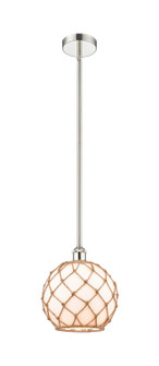 Edison One Light Mini Pendant in Polished Nickel (405|616-1S-PN-G121-10RB)