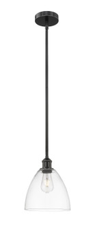 Edison One Light Mini Pendant in Matte Black (405|616-1S-BK-GBD-92)