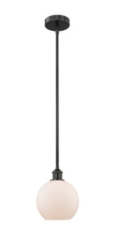 Edison One Light Mini Pendant in Matte Black (405|616-1S-BK-G121-8)