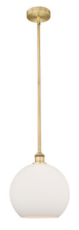 Edison One Light Mini Pendant in Brushed Brass (405|616-1S-BB-G121-12)