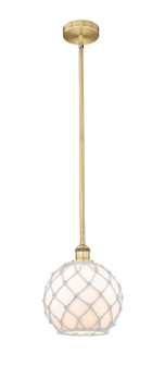Edison One Light Mini Pendant in Brushed Brass (405|616-1S-BB-G121-10RW)