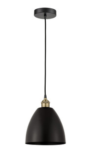 Edison One Light Mini Pendant in Black Antique Brass (405|616-1P-BAB-MBD-9-BK)