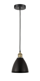 Edison One Light Mini Pendant in Black Antique Brass (405|616-1P-BAB-MBD-75-BK)