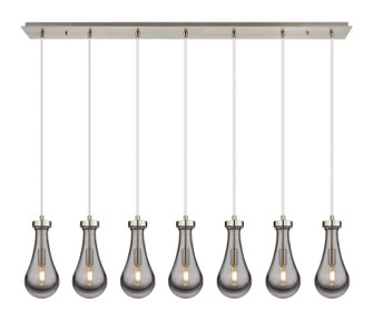 Downtown Urban Seven Light Linear Pendant in Brushed Satin Nickel (405|127-451-1P-SN-G451-5SM)