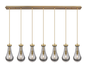 Downtown Urban LED Linear Pendant in Brushed Brass (405|127-451-1P-BB-G451-5SM)