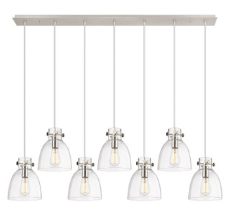Downtown Urban Five Light Linear Pendant in Polished Nickel (405|127-410-1PS-PN-G412-8CL)