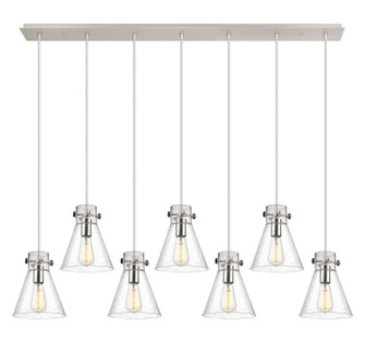 Downtown Urban Six Light Linear Pendant in Polished Nickel (405|127-410-1PS-PN-G411-8SDY)