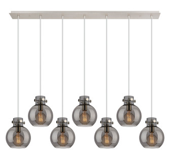 Newton Six Light Linear Pendant in Polished Nickel (405|127-410-1PS-PN-G410-8SM)