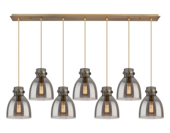 Downtown Urban Seven Light Linear Pendant in Brushed Brass (405|127-410-1PS-BB-G412-8SM)