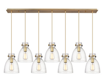 Downtown Urban Four Light Linear Pendant in Brushed Brass (405|127-410-1PS-BB-G412-8SDY)