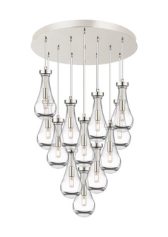 Downtown Urban 12 Light Pendant in Polished Nickel (405|126-451-1P-PN-G451-5CL)