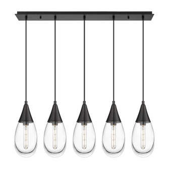 Downtown Urban LED Linear Pendant in Matte Black (405|125-450-1P-BK-G450-6CL)