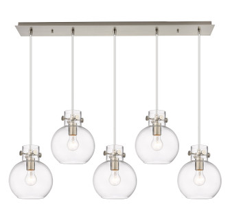 Downtown Urban Seven Light Linear Pendant in Brushed Satin Nickel (405|125-410-1PS-SN-G410-8CL)