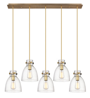 Downtown Urban Three Light Linear Pendant in Brushed Brass (405|125-410-1PS-BB-G412-8SDY)
