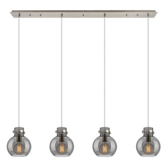 Newton Seven Light Linear Pendant in Brushed Satin Nickel (405|124-410-1PS-SN-G410-8SM)