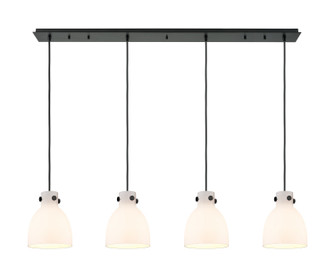 Downtown Urban LED Linear Pendant in Matte Black (405|124-410-1PS-BK-G412-8WH)