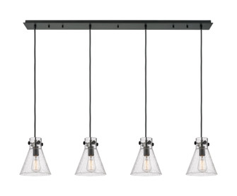 Downtown Urban Two Light Linear Pendant in Matte Black (405|124-410-1PS-BK-G411-8SDY)