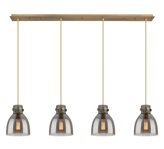 Downtown Urban LED Linear Pendant in Brushed Brass (405|124-410-1PS-BB-G412-8SM)