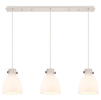 Downtown Urban One Light Linear Pendant in Polished Nickel (405|123-410-1PS-PN-G412-8WH)