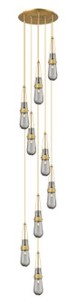 Downtown Urban Nine Light Pendant in Brushed Brass (405|119-452-1P-BB-G452-4SM)