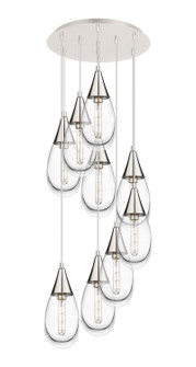 Downtown Urban Nine Light Pendant in Polished Nickel (405|119-450-1P-PN-G450-6CL)