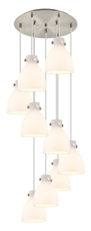 Downtown Urban Five Light Pendant in Brushed Satin Nickel (405|119-410-1PS-SN-G412-8WH)