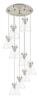Downtown Urban Nine Light Pendant in Brushed Satin Nickel (405|119-410-1PS-SN-G411-8CL)