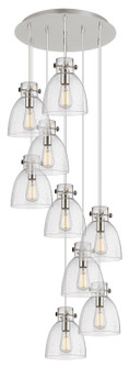 Downtown Urban Two Light Pendant in Polished Nickel (405|119-410-1PS-PN-G412-8SDY)