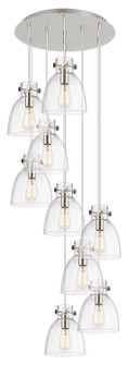 Downtown Urban Nine Light Pendant in Polished Nickel (405|119-410-1PS-PN-G412-8CL)