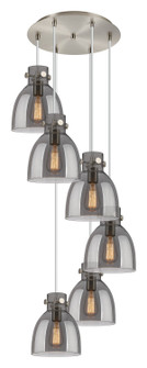 Downtown Urban Six Light Pendant in Brushed Satin Nickel (405|116-410-1PS-SN-G412-8SM)