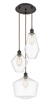 Ballston Three Light Pendant in Oil Rubbed Bronze (405|113B-3P-OB-G652-MU)