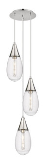 Downtown Urban Three Light Pendant in Polished Nickel (405|113-450-1P-PN-G450-6SCL)