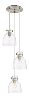 Downtown Urban Four Light Pendant in Brushed Satin Nickel (405|113-410-1PS-SN-G412-8CL)