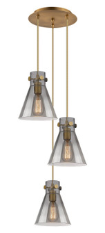 Downtown Urban Six Light Pendant in Brushed Brass (405|113-410-1PS-BB-G411-8SM)