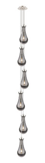 Downtown Urban Six Light Pendant in Polished Nickel (405|106-451-1P-PN-G451-5SM)
