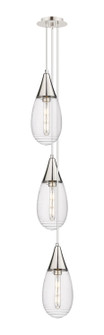 Downtown Urban Three Light Pendant in Polished Nickel (405|103-450-1P-PN-G450-6SCL)