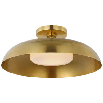 Cyrus LED Flush Mount in Hand-Rubbed Antique Brass (268|AL 4040HAB-WG)