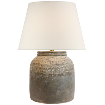 Indra LED Table Lamp in Silt Grey Ceramic (268|AL 3610STG-L)