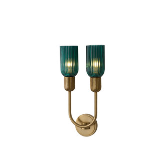 Verde Two Light Wall Sconce in Satin Brass (33|519621STB)
