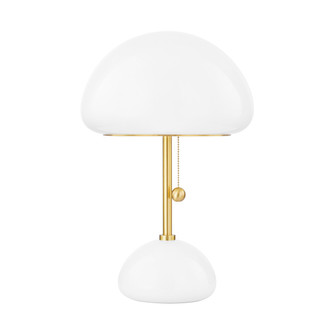 Cortney One Light Table Lamp in Aged Brass (428|HL813201-AGB)