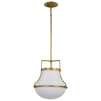 Valdora One Light Pendant in Natural Brass (72|60-7863)