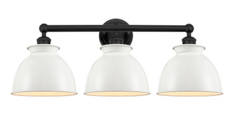 Edison Three Light Bath Vanity in Matte Black (405|616-3W-BK-M14-W)