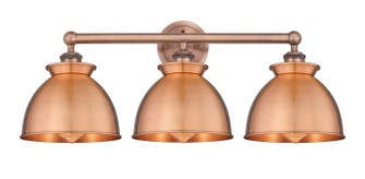 Edison Three Light Bath Vanity in Antique Copper (405|616-3W-AC-M14-AC)