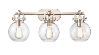 Downtown Urban LED Bath Vanity in Polished Nickel (405|410-3W-PN-7CL-LED)