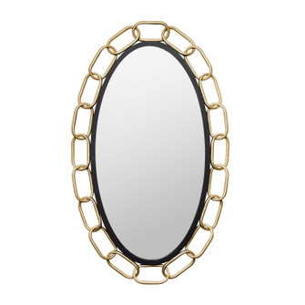 Chains of Love Mirror in Matte Black/Textured Gold (137|444MI24MBTG)